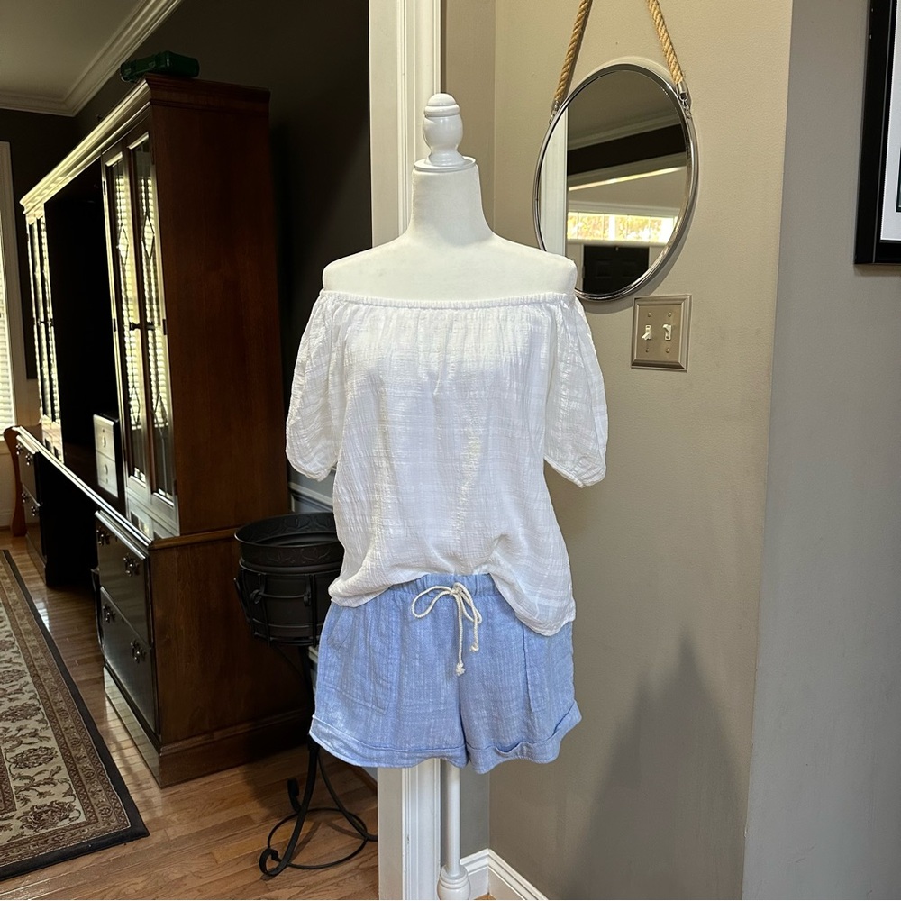 Gibsonlook size small chambray shirts & windowpane shirt